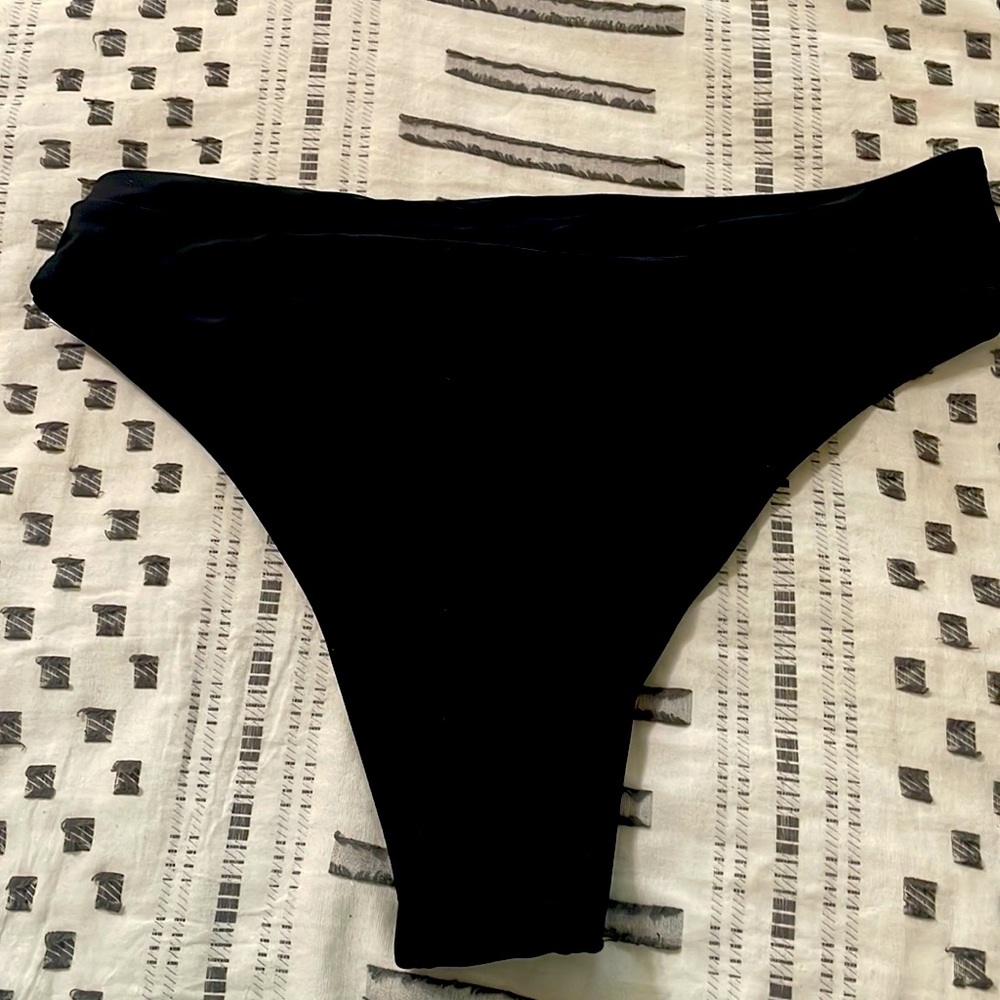 SHEIN NWT high waisted black bikini bottoms